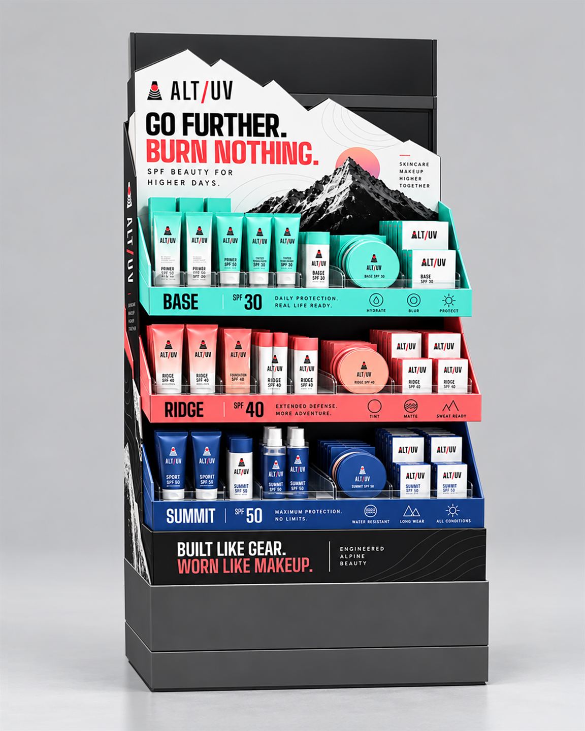 ALT/UV Go Further endcap concept, view two