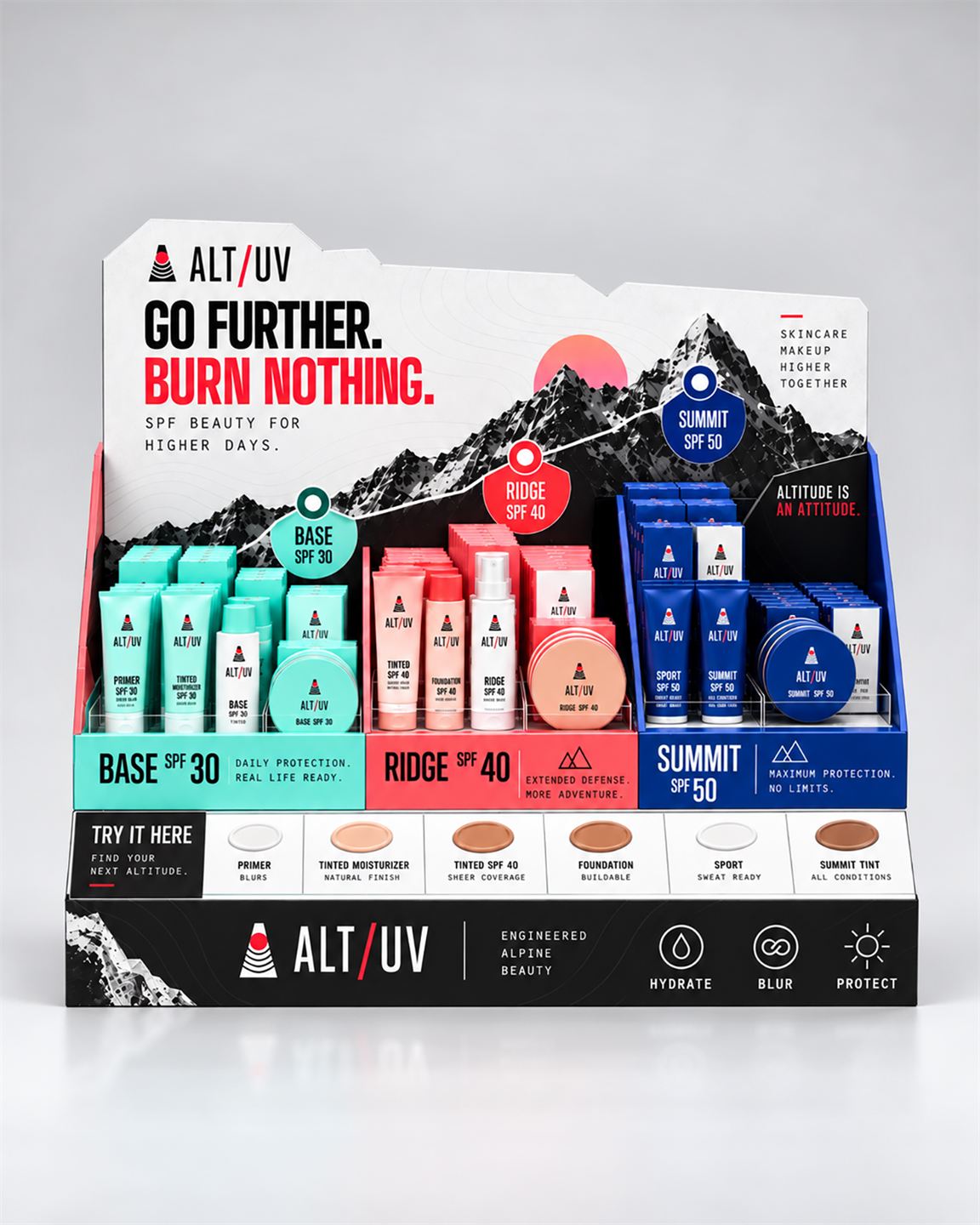 ALT/UV Go Further inline concept, view two