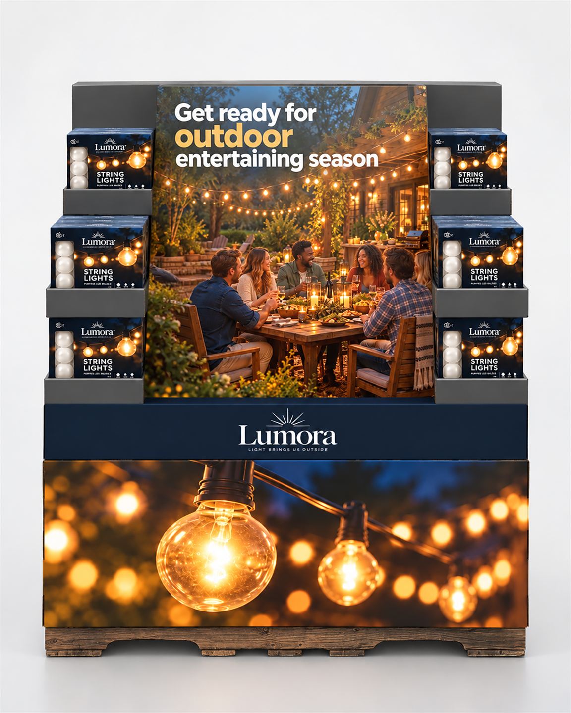 Lumora outdoor entertainment pallet concept, alternate view